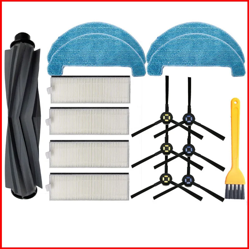 

For iLife A7 A9S / DEXP LF800 Genio Deluxe 500 Robot Vacuum Cleaner Main Brush Hepa Filter and Side Brush Mops Parts Cleaning
