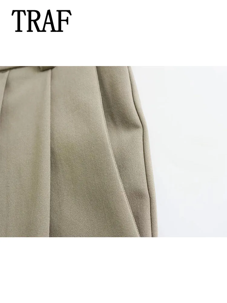 Комплект из 2 предметов для женщин с поясом и высокой талией