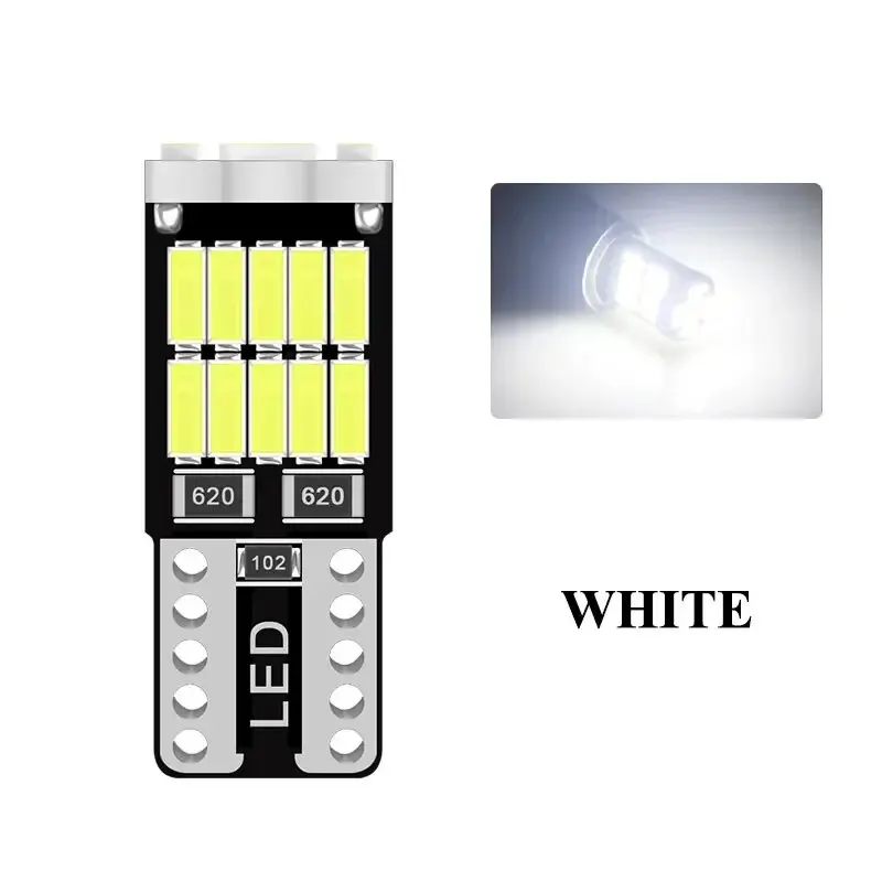 

10 Шт. T10 W5W Светодиодные Сигнальные Лампы 4014 26SMD Canbus 168 194 Белый Парковочный Фонарь Для Салона Автомобиля Универс...