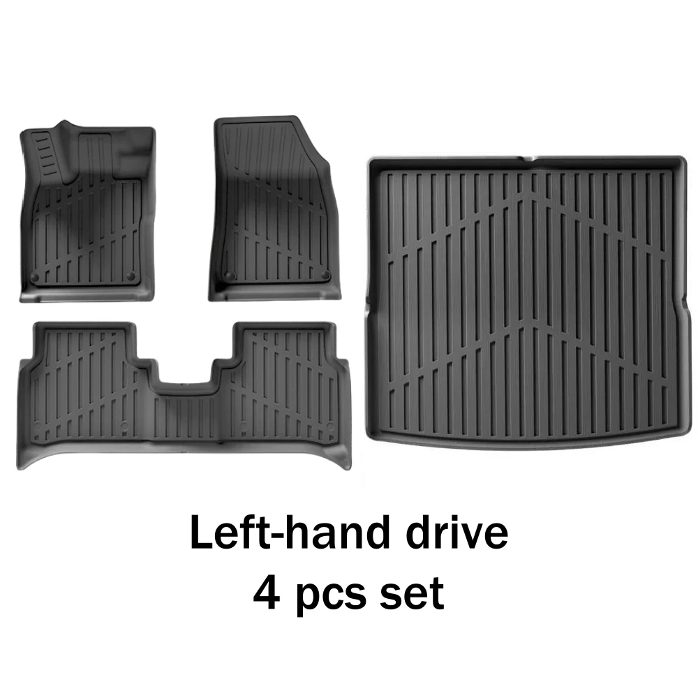 

Для Audi Q4 E-tron 2022-2025 Коврики TPE Всепогодная противоскользящая водонепроницаемая задняя накладка на багажник Внутренние аксессуары