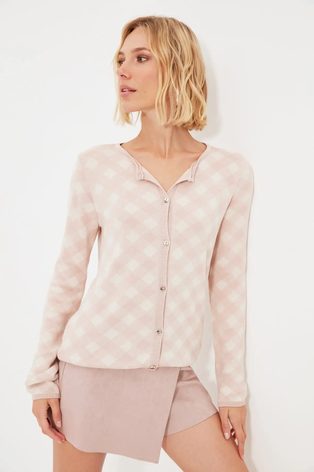 Trendyol Jacquard Knitwear Cardigan TWOAW22HI0529