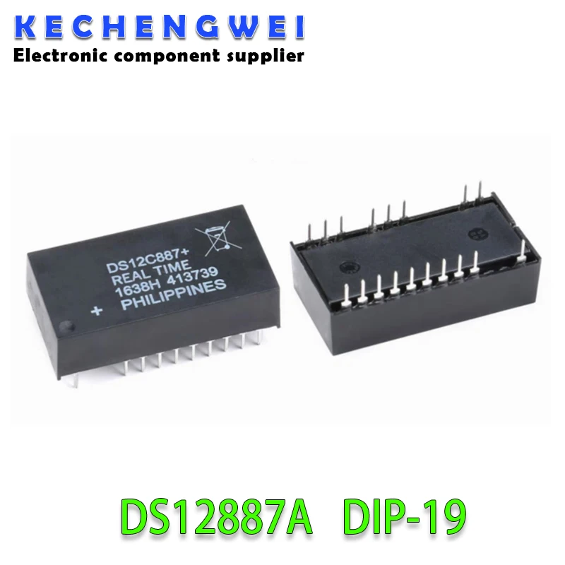 

1pcs/lot DS12887A DS12887+ DS12887 DS12C887A DS12C887+ DIP-19 In Stock
