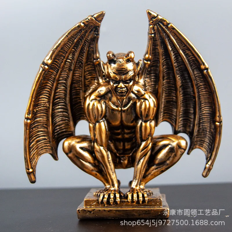 Статуя Gargoyle наружная Крылатая садовая Статуэтка-хранитель домашний декор