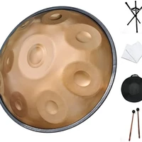 handpan drum instrument in d minor 10 notes 432hz 22 inches steel hand drum with soft hand pan bag 2 handpan mallethan