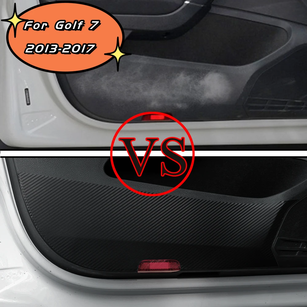

Дверная Панель Из Углеродного Волокна, Внутренняя Наклейка На Дверь Для Volkswagen VW Golf 7 MK7 7,5 MK7,5 2012-2019