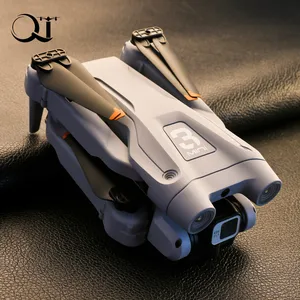 QJ New MINI4 Dual Camera Drone 2.4GHz WIFI FPV Obstacle Avoidance Fixed Height Four Axis Folding Rem