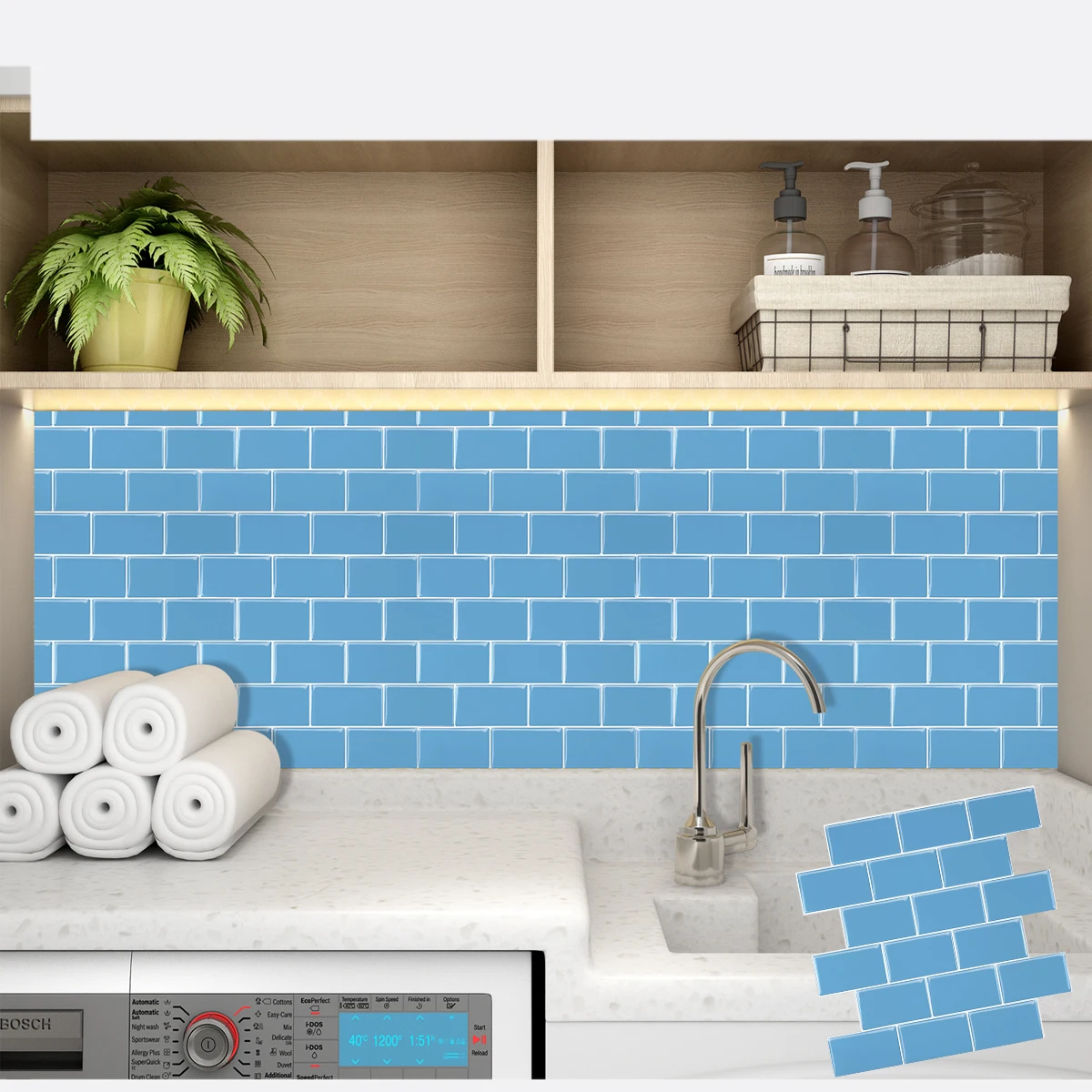 

Самоклеящиеся обои EasyTiles с 3D эффектом, водостойкие обои, домашний декор, 12x12 дюймов, 1 лист