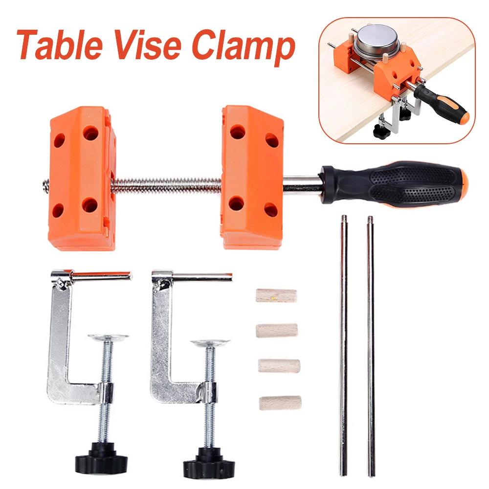 

Универсальные настольные тиски, зажимы, многофункциональные настольные тиски с плоским отверстием, миниатюрные настольные тиски с многоуг...