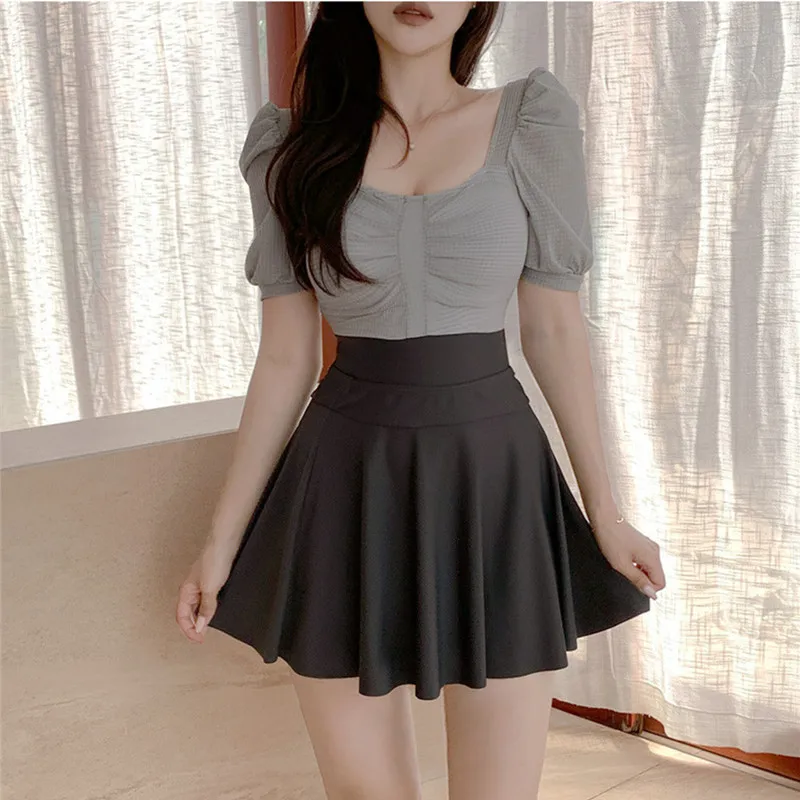 

Feminist one-piece one-piece swimsuit wrap skirt one-piece swimsuit SET
