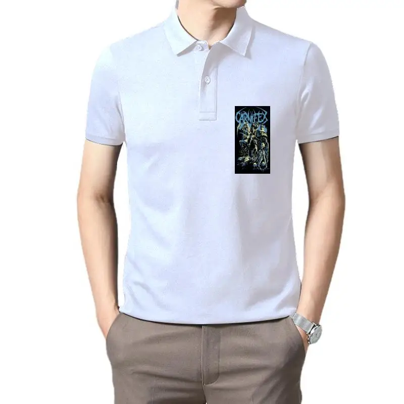 Golf wear men Victory Records Carnifex Men' Dark Horse  Black New Fashion Mens Short Sleeve  polo t shirt for men