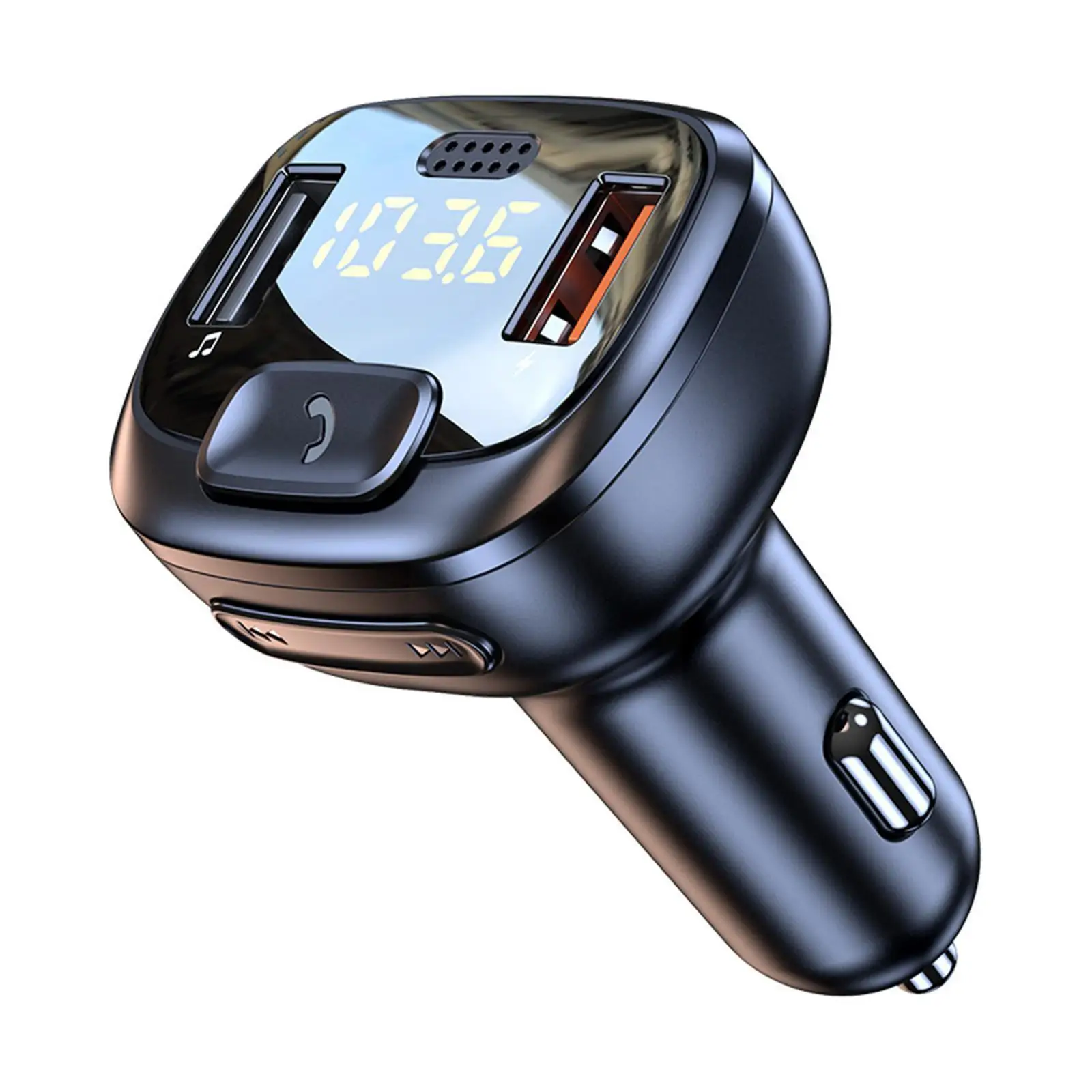 

Автомобильный FM-передатчик Bluetooth 5,0, аудиоадаптер, один большой USB, Mp3, быстрое зарядное устройство QC3.0, музыка PD20W, ключ D4H0