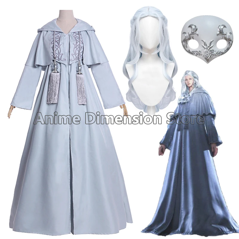 Game Final Fantasy XIV Endwalker Venat Cosplay Costumes Wig Embroidery Costumes Robe Halloween Game Uniform For Man Women Girls