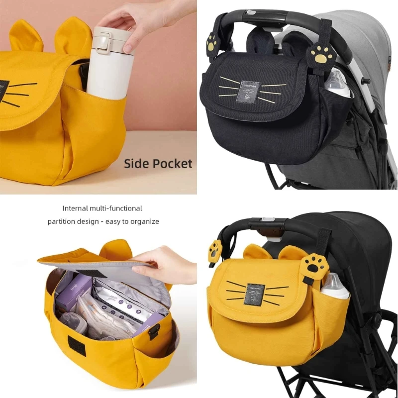 

Baby Stroller Bag Pushchair Multi-purpose Hanging Bag Diaper Large Capacity Mommy Bag Travel Gear