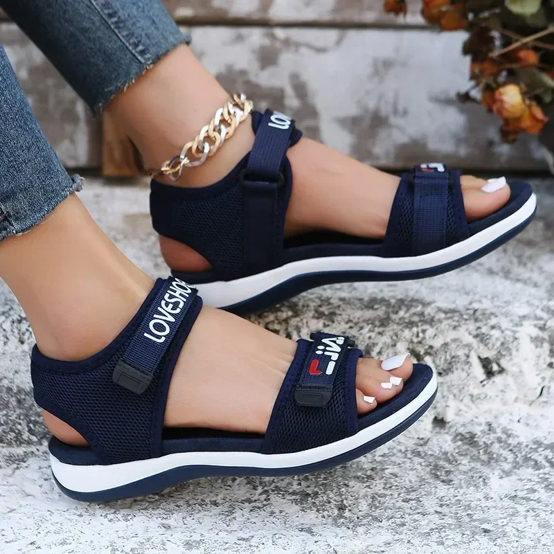 Сандалии спортивные из искусственной кожи для женщин zapatos de playa con Lui abierta Athleisure