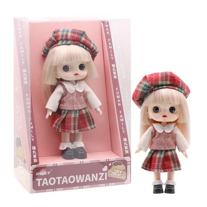 

BJD Doll Little Girl Cute Dress Doll Princess Beauty Makeup Doll Fashion Dress DIY Toy Gift Girl