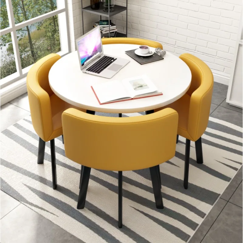 Modern Coffee Table White Accent Chairs Conjunto De Muebles Furniture