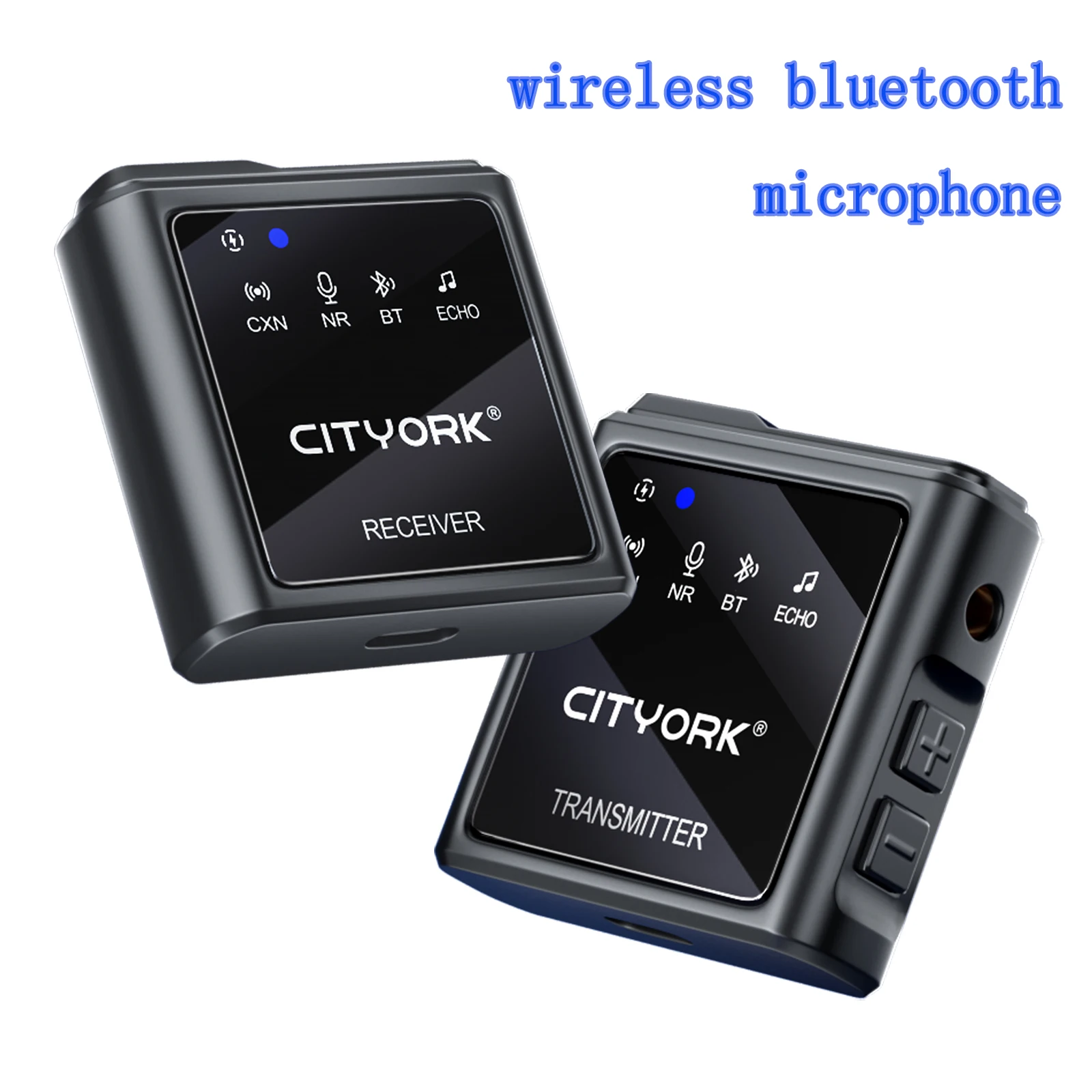 

Wireless Live Lavalier Microphone Square RF Launcher Receiver Clip Collar Lapel Microphone System for Camera Phones DV Streaming
