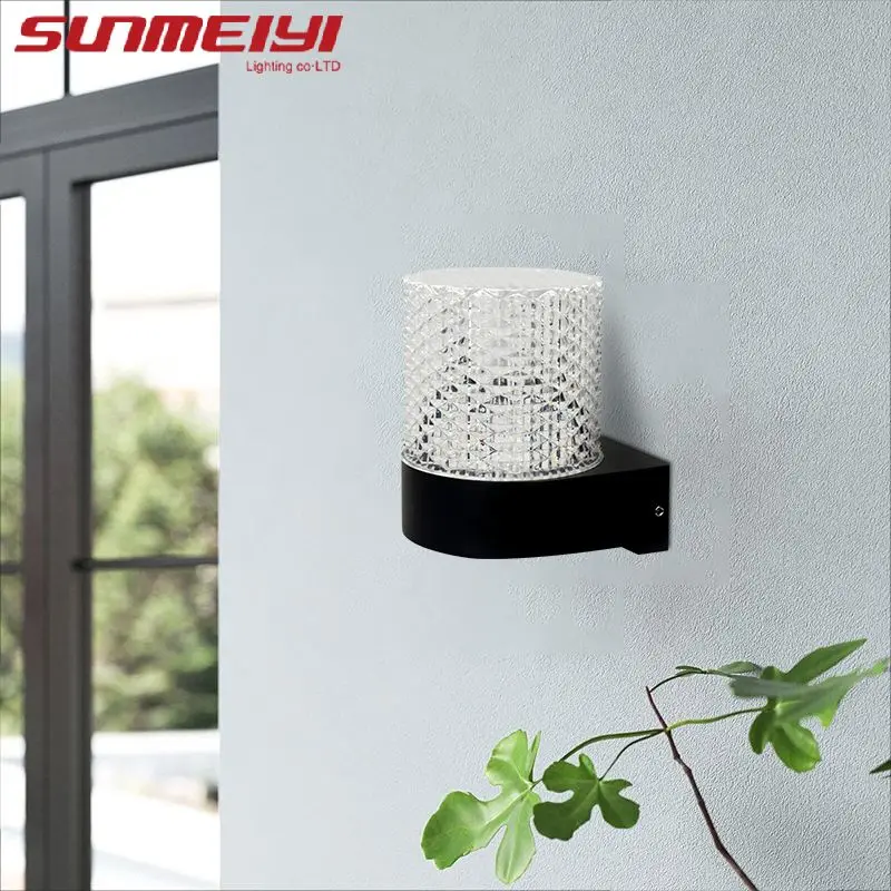 Современный простой уличный фонарь водонепроницаемый настенный светильник для