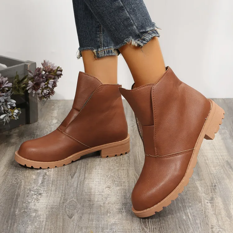 

Сапоги женские резиновые, сапоги на платформе, круглый носок, Лолита, средний каблук, большой размер, 2022