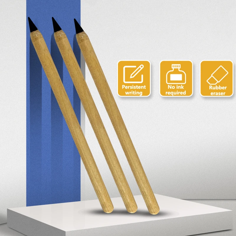 

Вечные карандаши, деревянные без чернил, необычное письмо, экологически чистые канцелярские принадлежности, школьные принадлежности