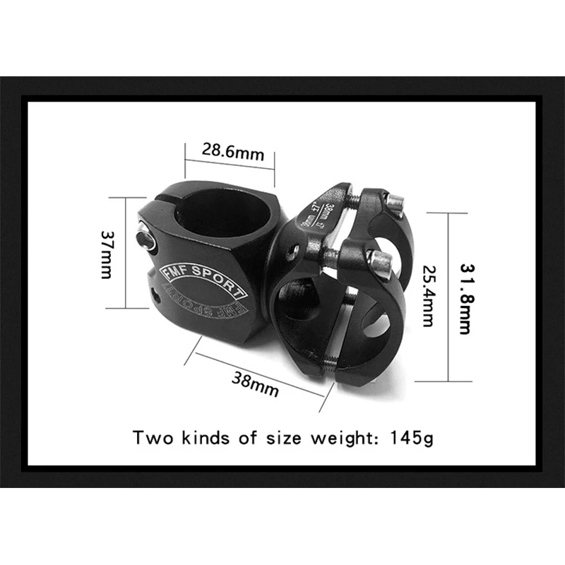 Велосипедный стержень FMFXTR 7 градусов 25 4/31 8 мм подножки для горного и шоссейного