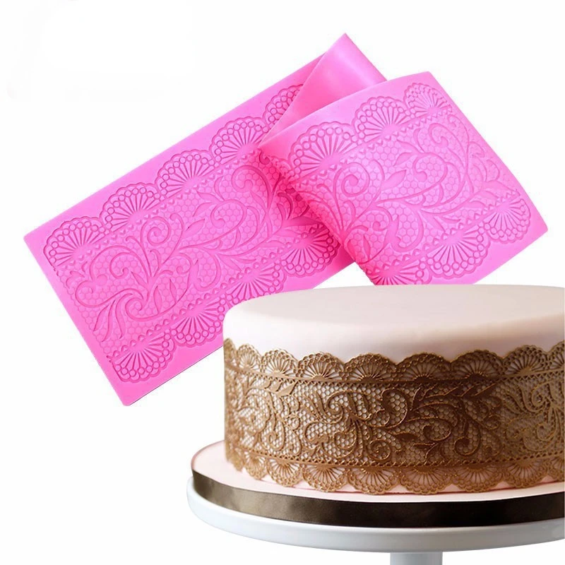 

Flower Lace Silicone Mats for Fondant Embosser Surafcraft Texture Lace Mold Accessories Sugar Paste Cake Decorating Tool