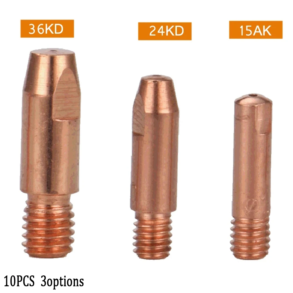 

10 шт. 15KD 24 KD 36 KD 0,8 мм сварочная насадка, контактные наконечники, газовый диффузор, коннектор, держатфонарь, Сварочная насадка, соединительные...