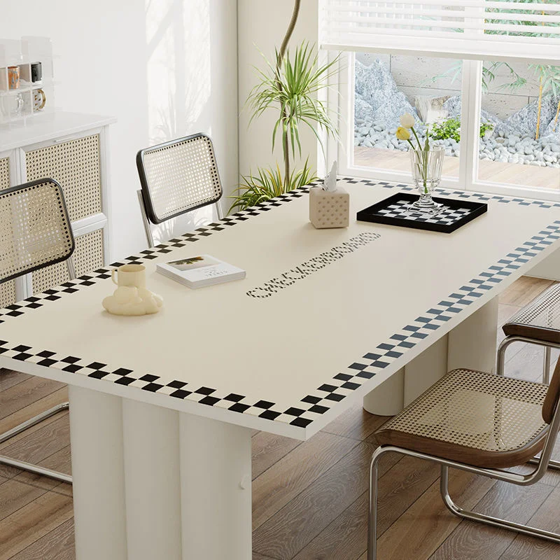 

Шахматный коврик для стола светильник, роскошный кожаный Настольный коврик, скатерть для стола, водонепроницаемый, маслостойкий и пыленепр...