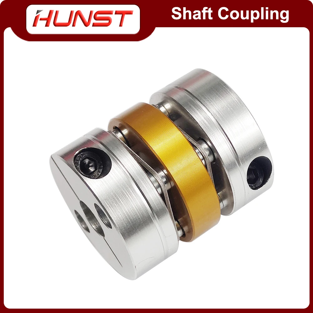 HUNST Double Diaphragm Shaft Coupling Disc Electric Coupler Bore 12x12mm D42 L49mm For Screw Rod Stepper Servo Motor Encoder