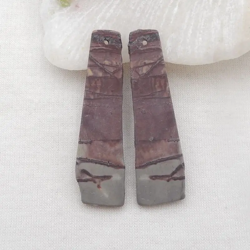 

Hot Sale Natural Stone Chohua Jasper Nugget Earring Bead,Semiprecious Jewelry Accessories 48x14x3mm 8g