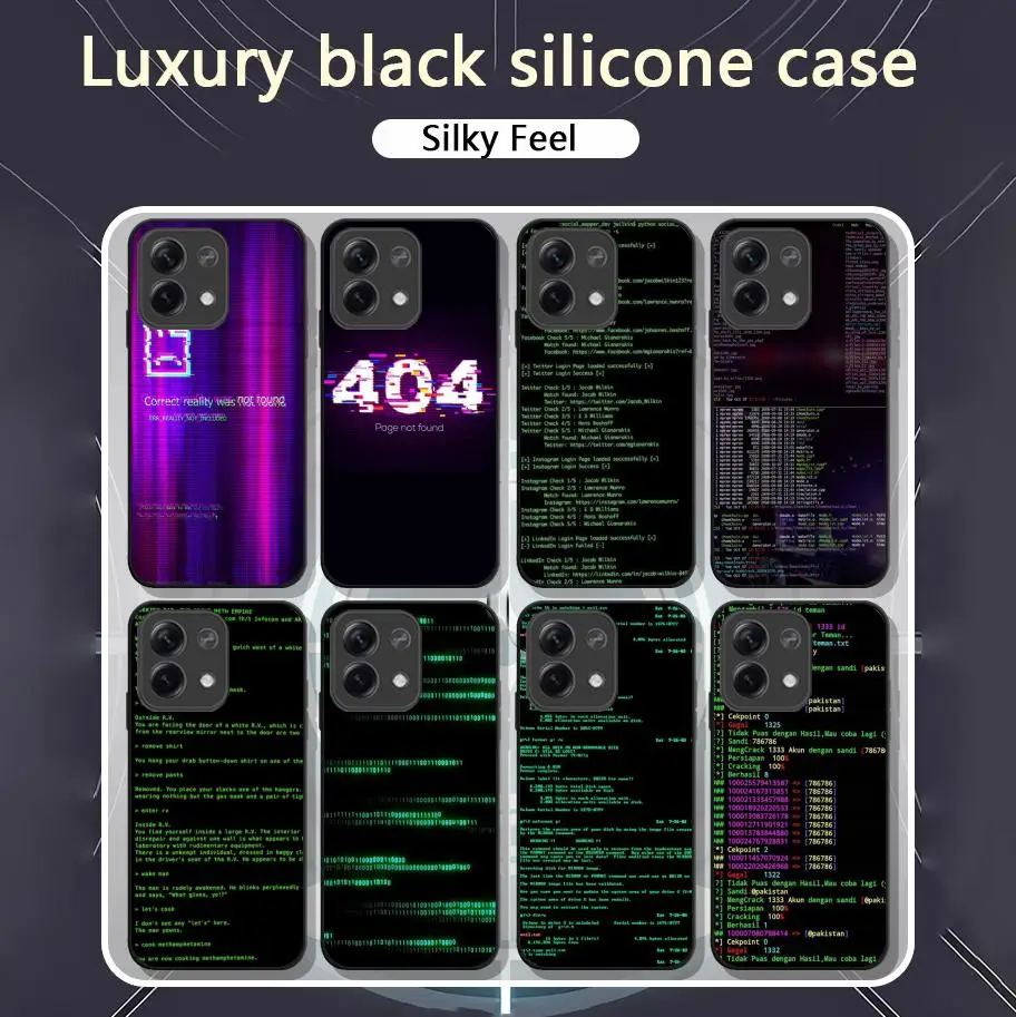 Чехол для телефона с кодом ошибки доккера программирования Xiaomi Redmi Note 13 12 11 10 Pro Plus