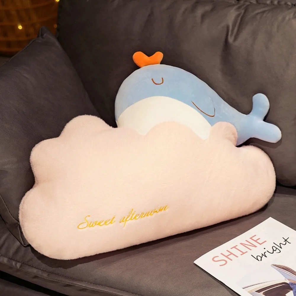 Креативная плюшевая подушка в форме облака радужная луна прикроватная мягкая