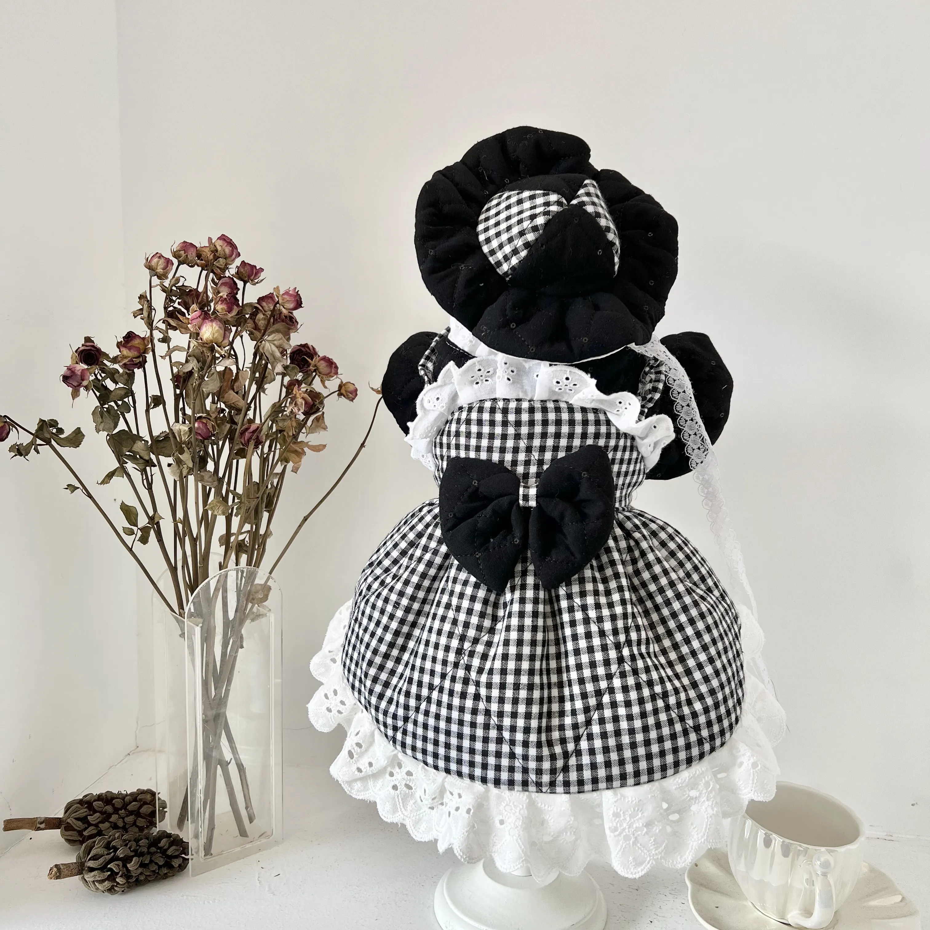 

Pet dogs and cats winter cotton clothes Maltese Boomerang dress
