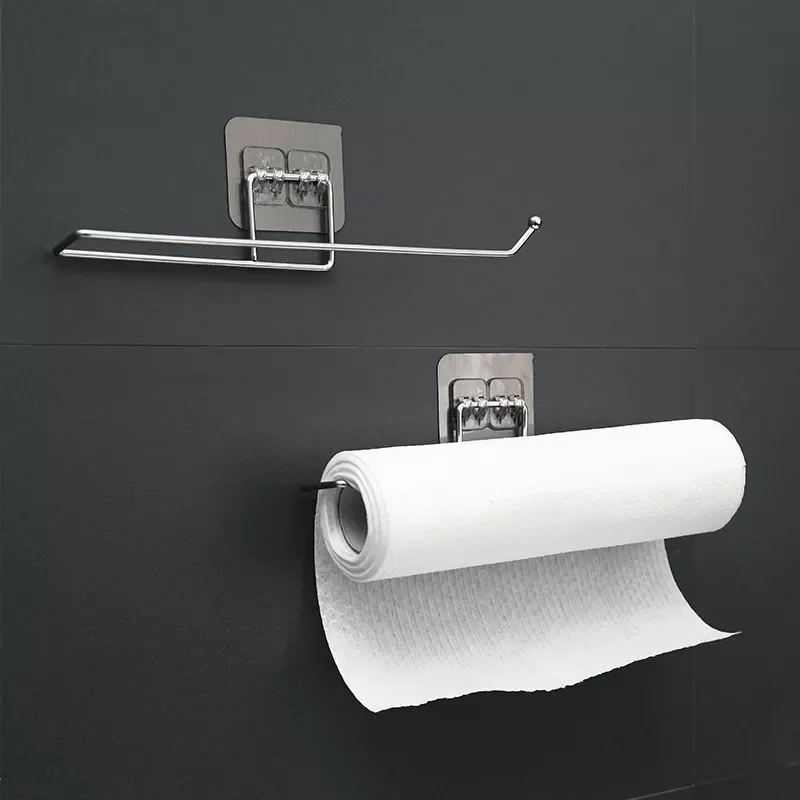 

Kitchen Toilet Paper Holder Tissue Holder Hanging Bathroom Toilet Paper Holder Roll Paper Holder Towel Hanger Rack Stand