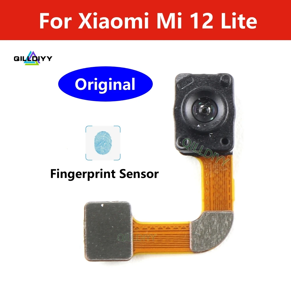 

Original For Xiaomi Mi 12 Lite 12lite 2203129G Fingerprint Module Under Sensor Home Button Ribbon Touch ID Flex Cable Parts