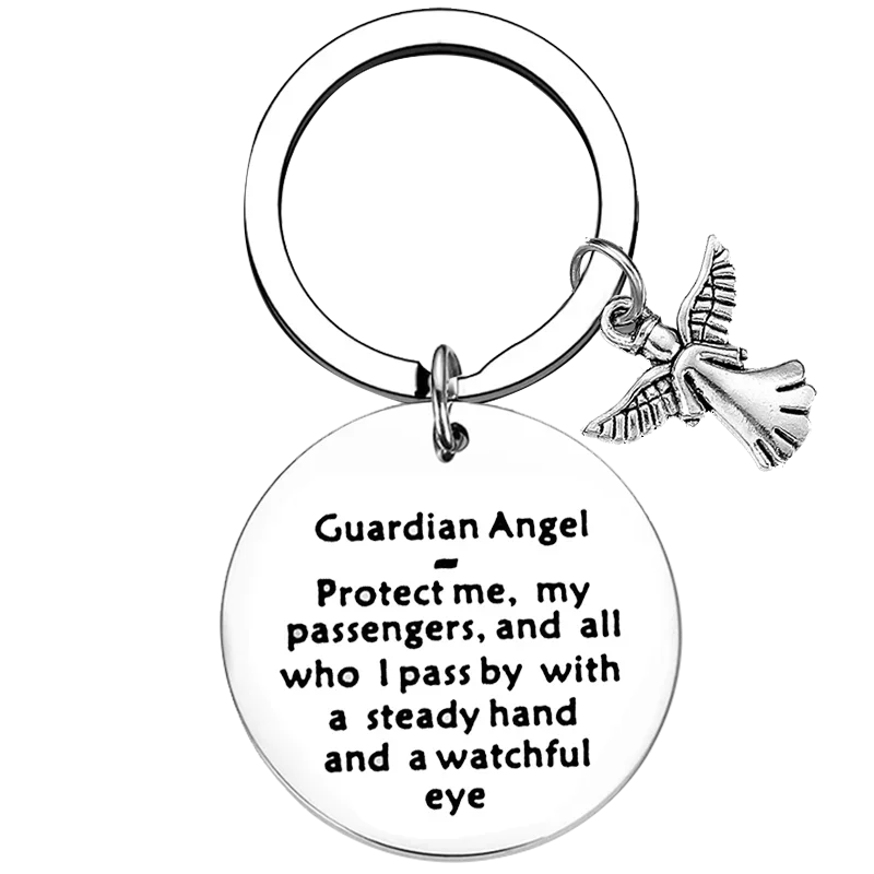 Брелок для ключей с изображением ангела-хранителя подарок водителя брелки кулон