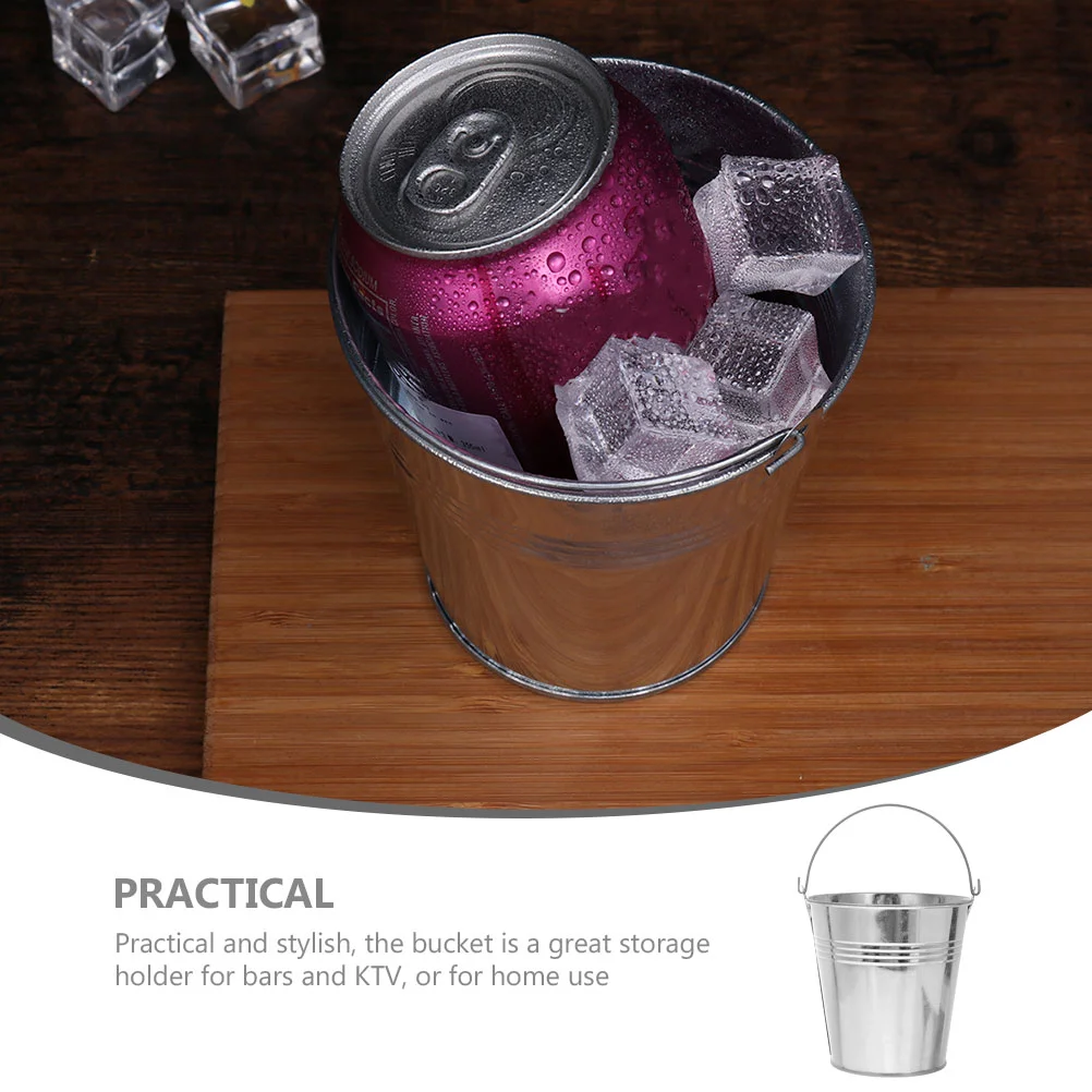 Маленький железный горшок цветочный контейнер для жарки еды кубиков льда