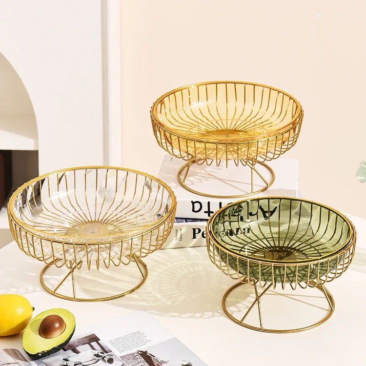 Роскошный поднос для фруктов семейного гостиной закусок Dim Sum современные