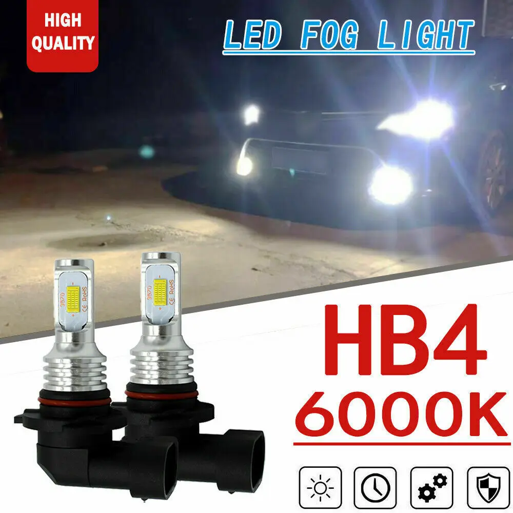 

2x 9006 HB4 LED Fog Lights HID White For Mazda CX-9 2007-2012 RX-8 2009-2011 Toyota Prius 2004-2009 Land Cruiser 98-2006 08-2011