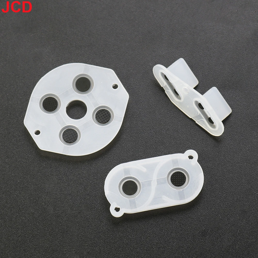 Фото JCD 1 комплект для Game Boy GB DMG-01 Проводящие резиновые силиконовые кнопки D-pad для Game boy GB желтый зеленый синий розовый №5