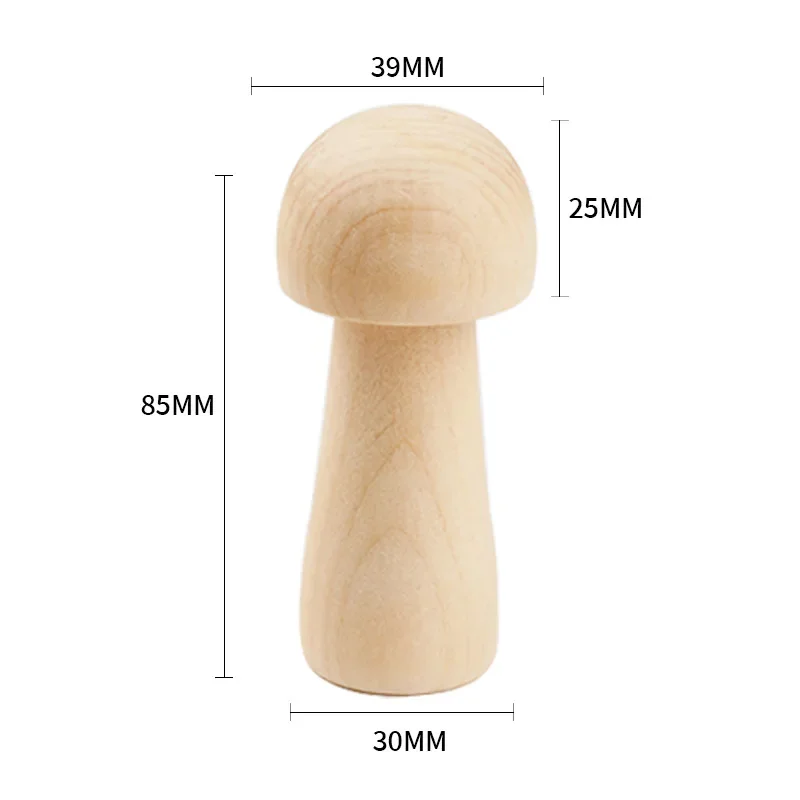 

Миниатюрные деревянные модели грибов MOONBIFFY