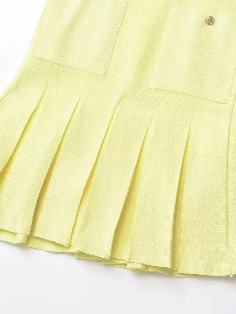 XNWMNZ 2024 женское модное вязаное мини-платье в коробке женские платья стиле High Street с