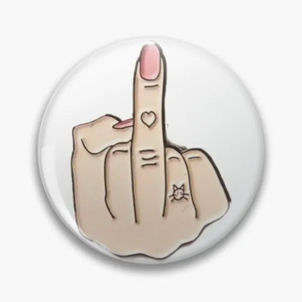 

F Off Customizable Soft Button Pin Women Funny Clothes Hat Lover Badge Cute Gift Fashion Cartoon Metal Brooch Decor Lapel Pin