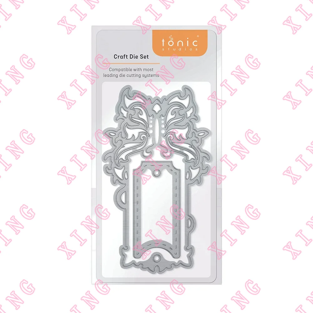 

2022 New Butterfly Tag Die Set Metal Cutting Dies Scrapbook Decoration Embossing Template Diy Greeting Card Handmade Craft Mold