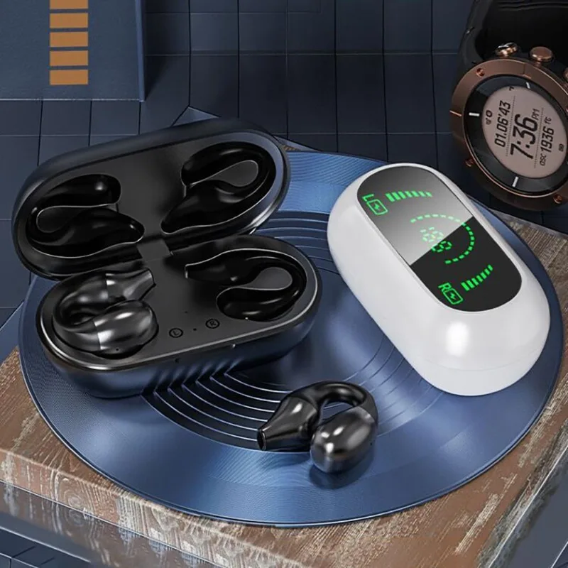 Беспроводная Bluetooth-гарнитура S03 5 3 спортивные наушники с зажимом экраном и