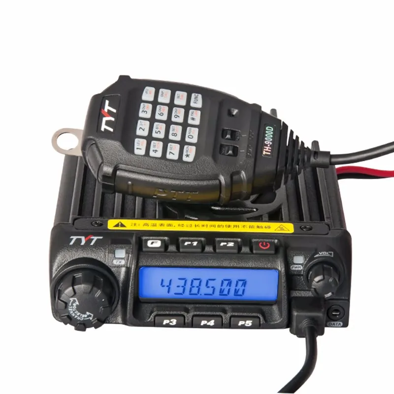 TYT TH-9000D Car Mobile Transceiver 60W VHF 2M 144-148MHz Ham Radio 2 Way Radio with USB Programming Cable, Black