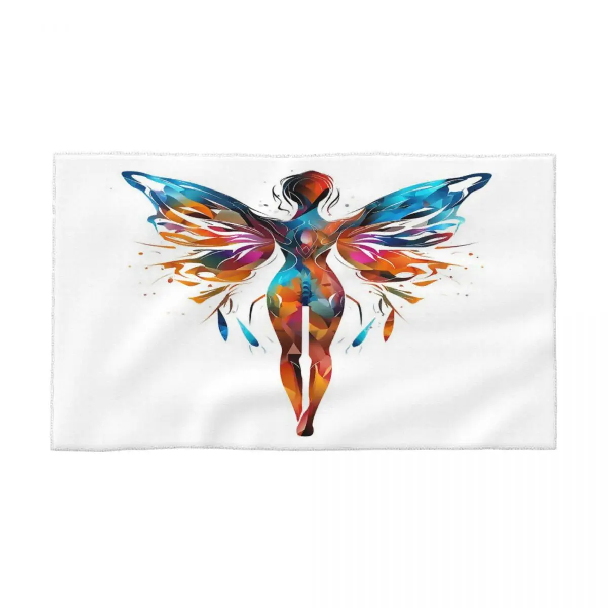 Abstract Butterfly 40x70cm Face Wash Cloth Brightly Printed Suitable for School Personalised Pattern