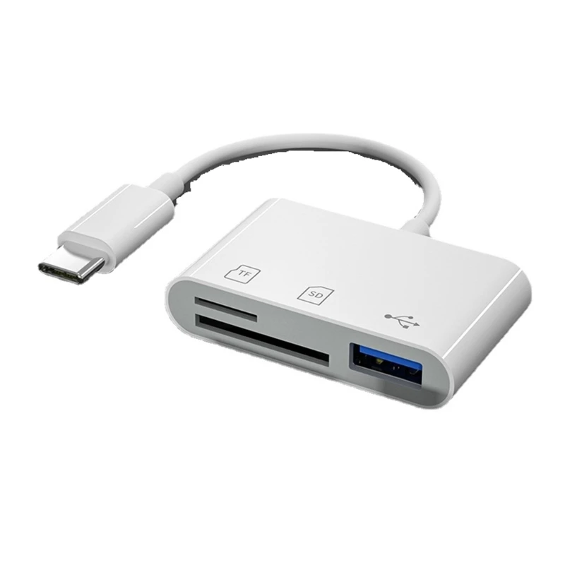

OTG Card Reader High-Speed USB 2.0 Docking Station Type-C to SD TF CF OTG Card Reader for Computer Expansion Headers