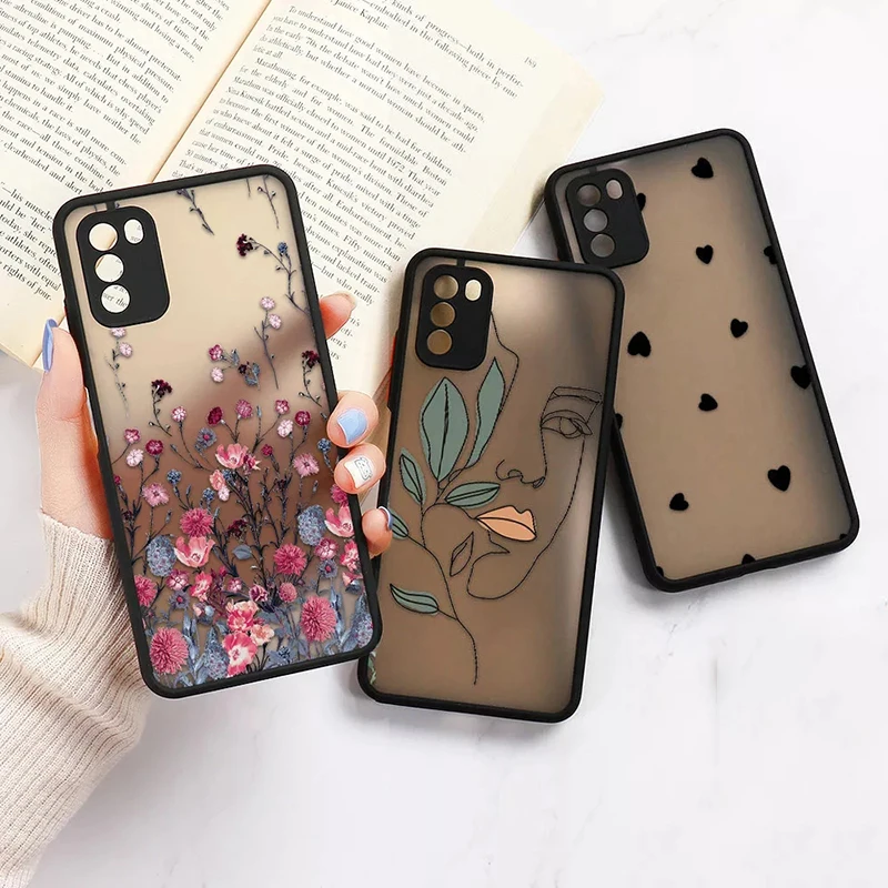 

Flower Phone Case For Huawei Y7A P Smart 2021 P50 Pro P40 Lite Nova 5T 9 10 Honor 9X 20 30 50 60 70 Shockproof Clear Back Cover
