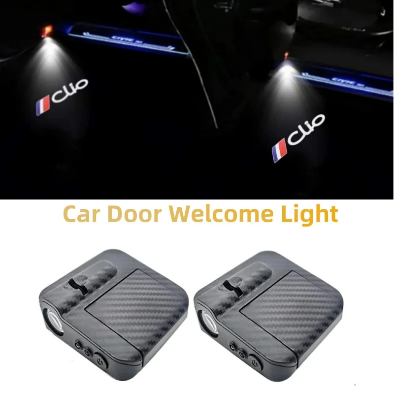 2 шт. универсальный логотип беспроводная лампа для двери автомобиля лазерный